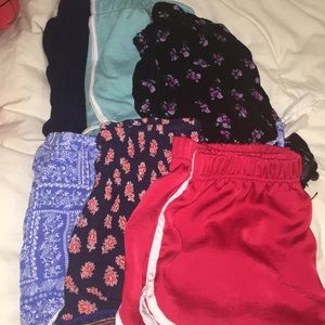 lot of six cute comfy shorts
